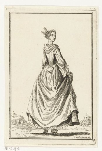 Woman seen from the back