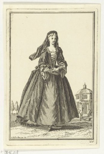 Woman in Mourning Dress