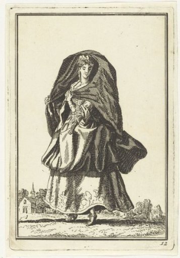 Woman in a Billowing Cape