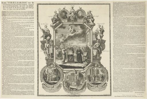 Evangelical Jubilee Print on the Second Centenary of the Reformation, 1717