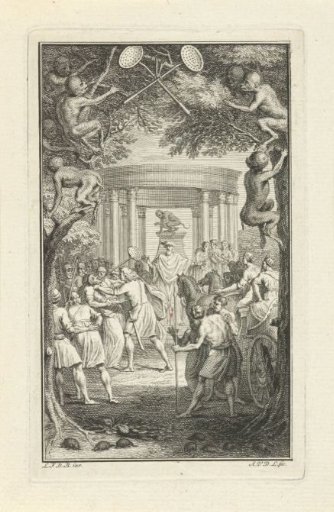 Fight at a Temple