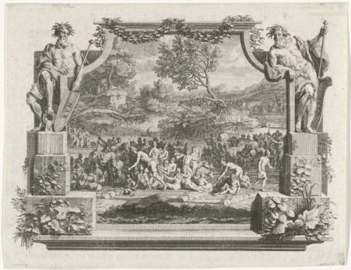 Flood of the Rhine and the Waal