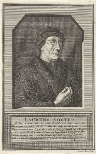 Portrait of Laurens Jansz. Coster