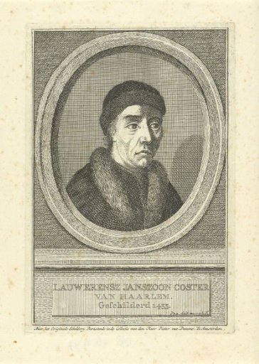 Portrait of Laurens Jansz. Coster