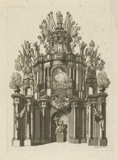 Fantasy monument for the Holy Sacrament Chapel in Brussels