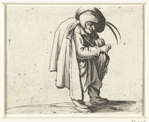 Grotesque figure with a hurdy-gurdy