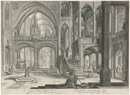 Interior of the St. John Lateran in Rome