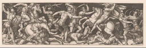 Fight Between Cavalry and Infantry