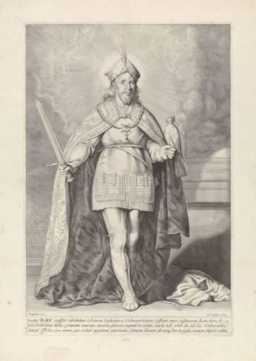 St. Bavo with a falcon on his hand