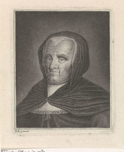 Old woman with a headscarf