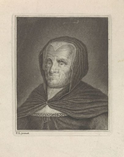 Old woman with a headscarf