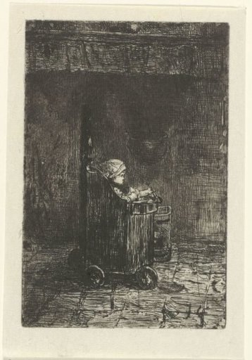 Child in a high chair