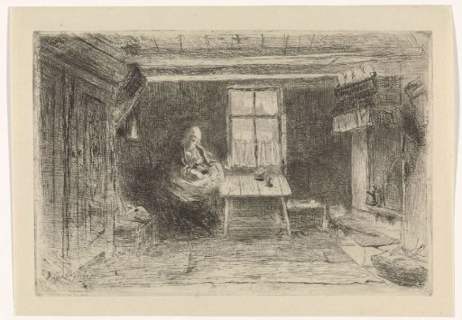 Interior with mother and child
