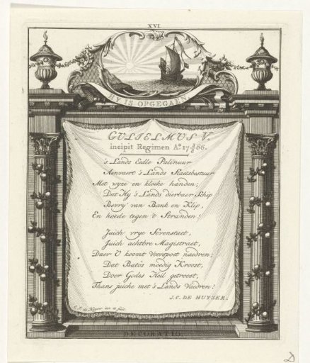 Praise Poem for Prince William V of Orange-Nassau