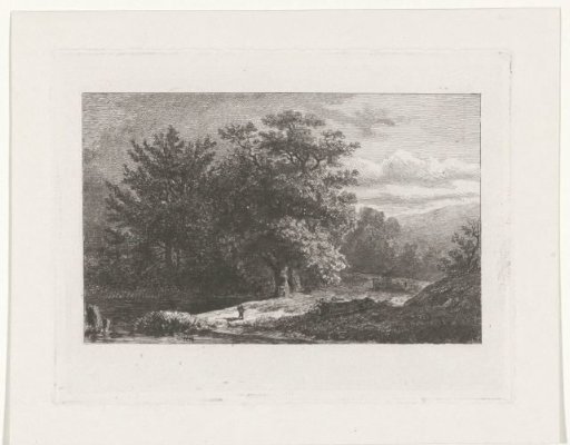 Forest Landscape with Lake