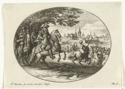 Siege of a city by Louis XIV, King of France