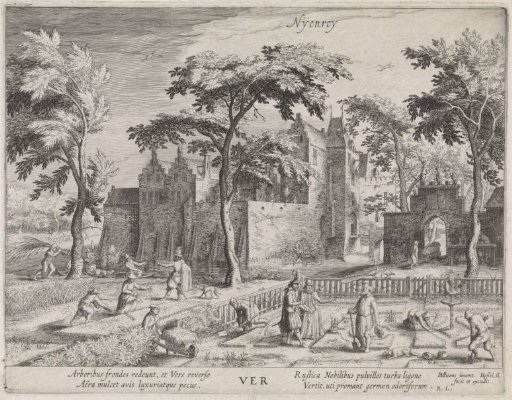 Spring: View of Nijenrode Castle