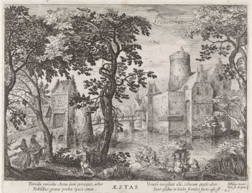Summer: View of Loenersloot Castle