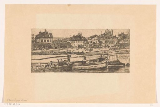 Barges on the Seine in Paris