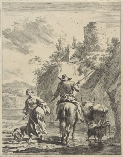 Shepherd and Shepherdess by a Fort