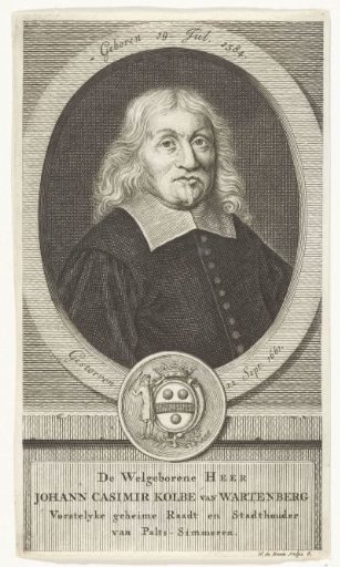 Portrait of Johann Casimir Kolbe van Wartenberg