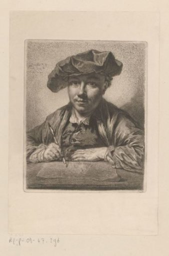 Self-portrait of Georg Friedrich Schmidt