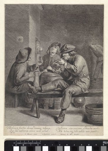Three Peasants Sitting in an Interior