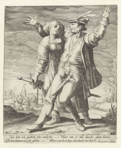 Drunken peasant couple