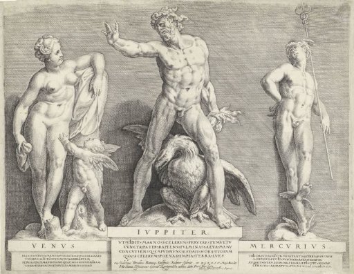 Statue group of Venus, Jupiter and Mercury