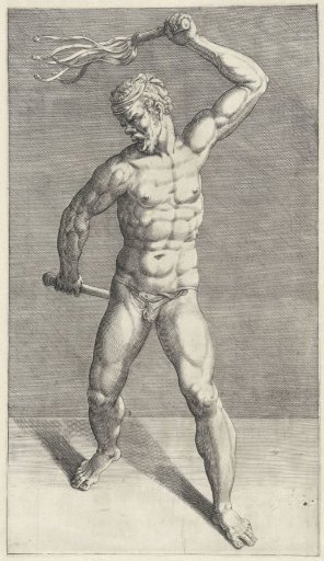 Man with two whips