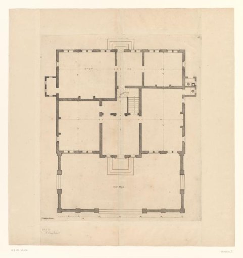 Plan of the country house Pijnenburg at Soest