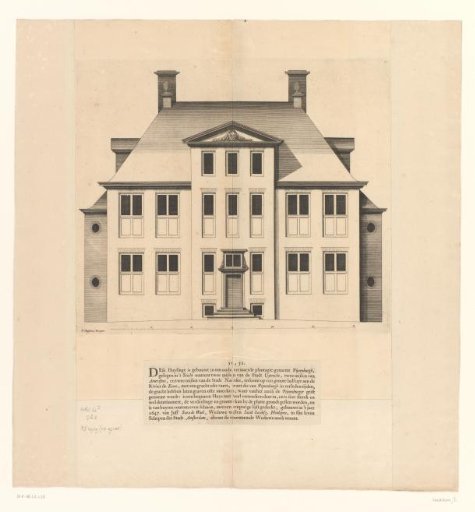 Facade of the country house Pijnenburg at Soest