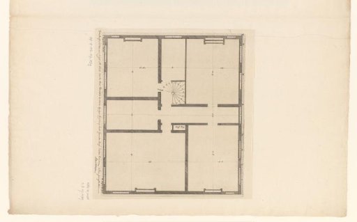Plan of the first floor of the house Gansenhoef at Maarssen