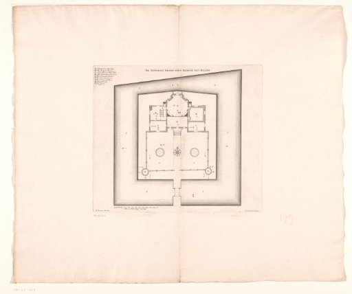 Plan of the estate De Nes or Realeneiland in Vreeland