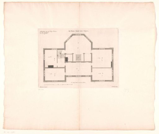 Floor plan of the third floor of house De Nes in Vreeland