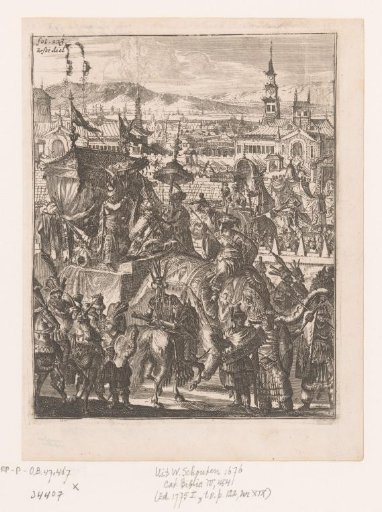 Procession of the king of Arakan