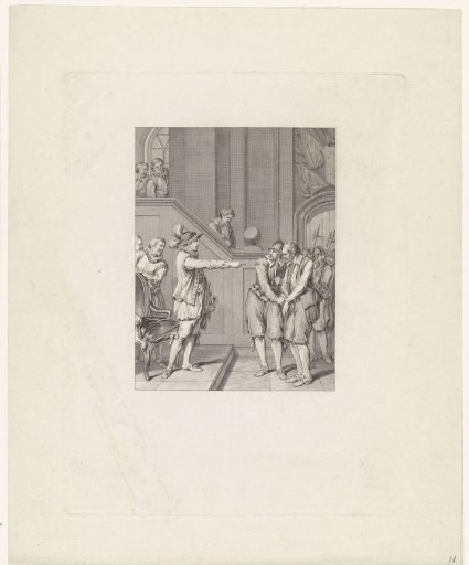 A Spanish-sympathising captain brought before Orange, 1577