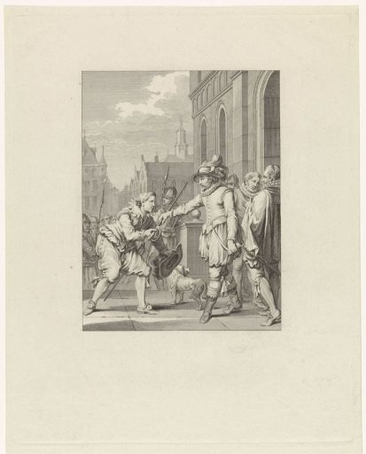 Orange presents his sword to Goignies, 1578