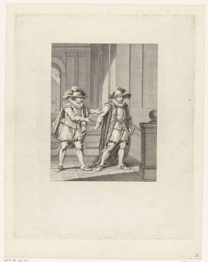 Orange indignantly rejects the proposals of the Spanish envoy, ca. 1580