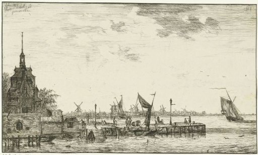 Harbour view of the Oude Hooft at Rotterdam