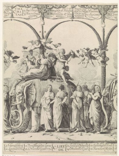 Triumphal Procession of William of Orange, Left-Center Plate