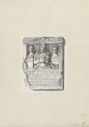 Stele with Roman bust
