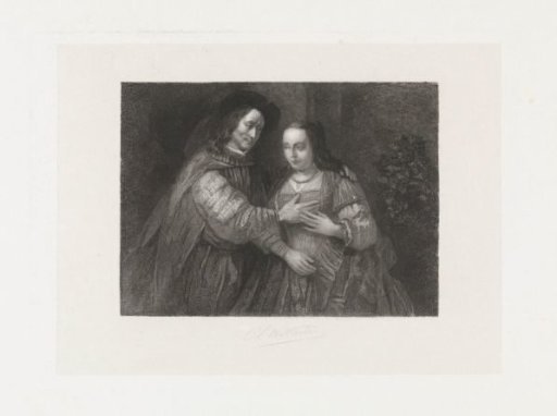 Portrait of a couple as Old Testament figures, titled 'The Jewish Bride'