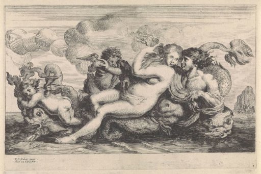 Nymph and water god