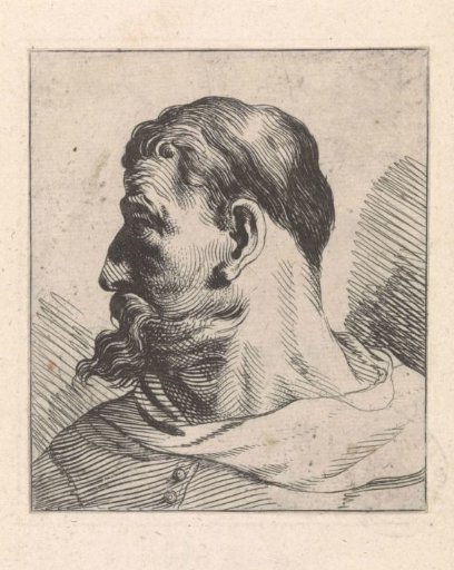 Apostle with head to the left