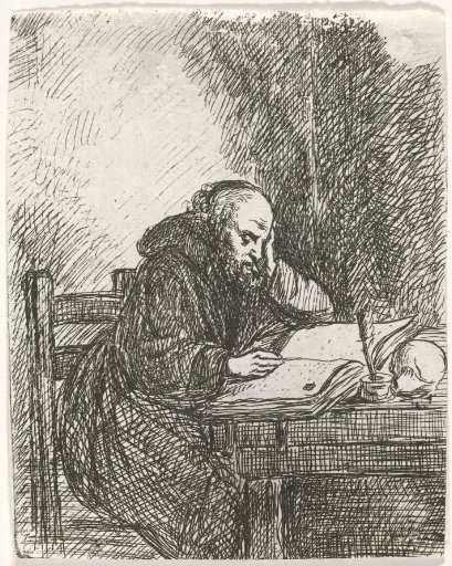 Reading monk