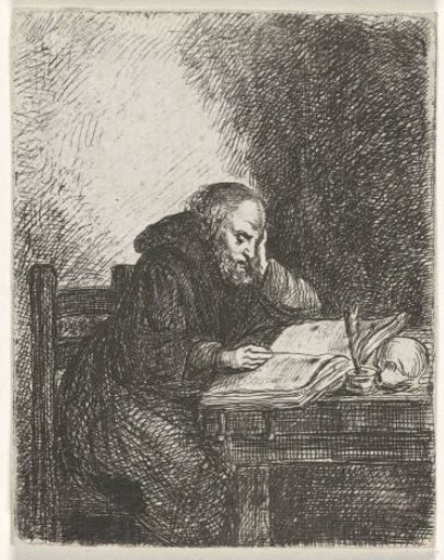 Reading monk