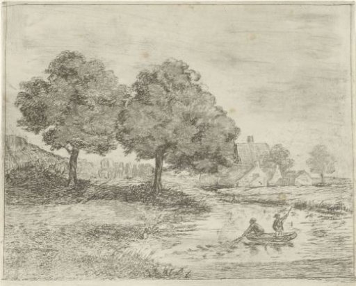 Landscape with fishermen