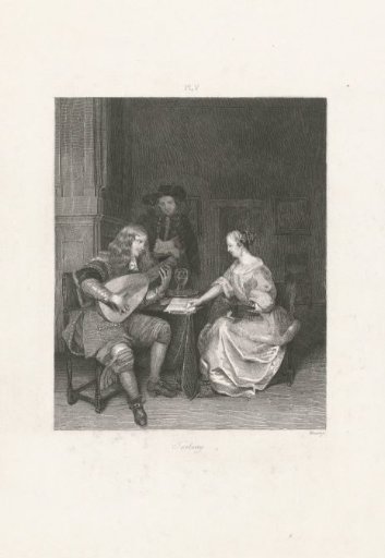Three Musicians in an Interior
