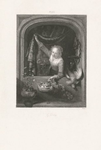 Girl Looking out of a Window